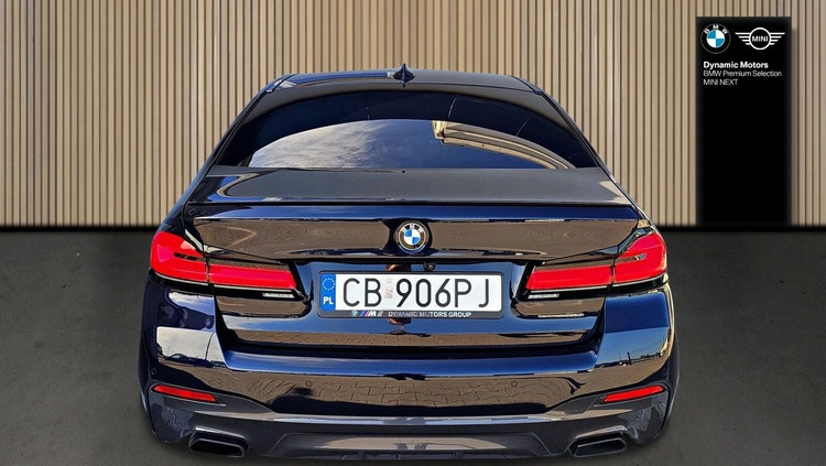 BMW Seria 5 cena 184900 przebieg: 113565, rok produkcji 2020 z Ciechocinek małe 596